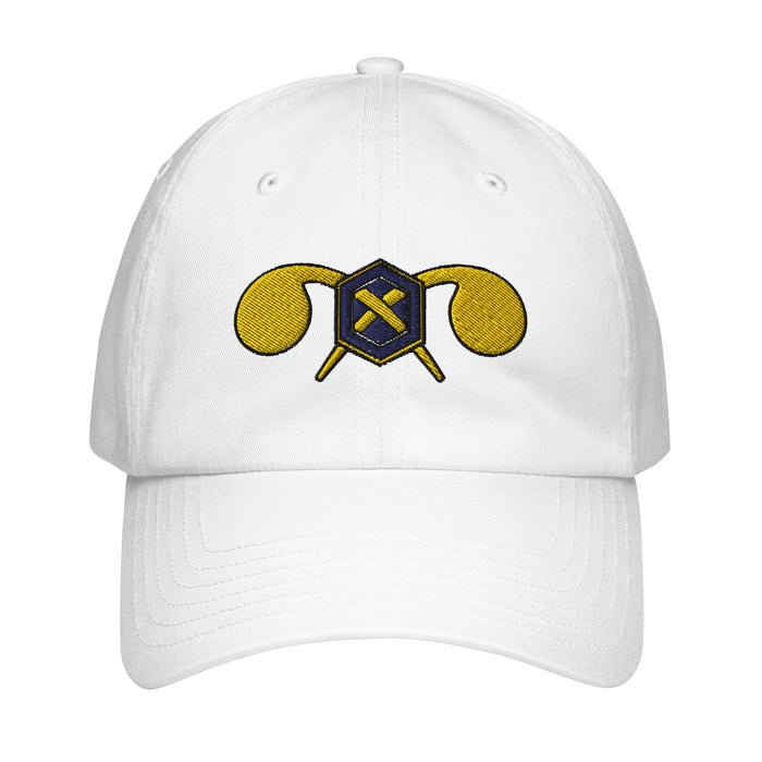 U.S. Army Chemical Corps Embroidered Under Armour® Dad Hat Tactically Acquired White  