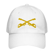 U.S. Army Cavalry Embroidered Under Armour® Dad Hat Tactically Acquired White  