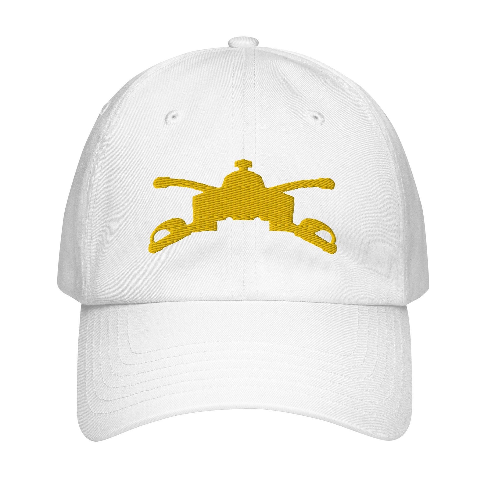 U.S. Army Armor Branch Embroidered Under Armour® Dad Hat Tactically Acquired White  
