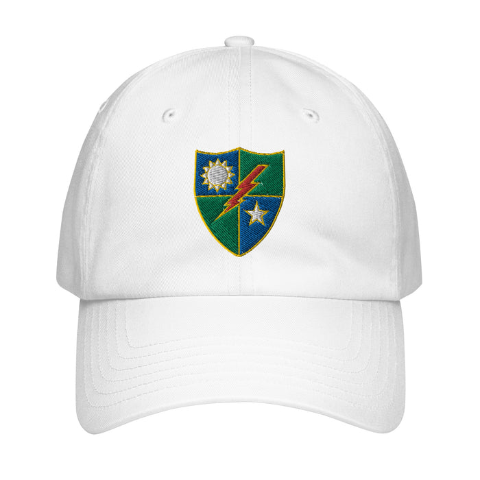 75th Ranger Regiment Embroidered Under Armour® Dad Hat Tactically Acquired White  