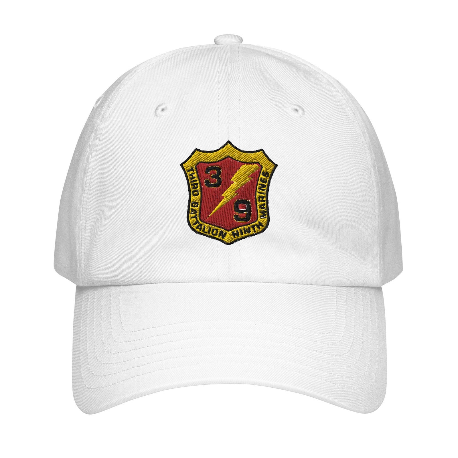 3/9 Marines Embroidered Under Armour® Dad Hat Tactically Acquired White  