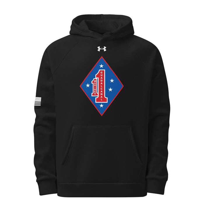 1st Marine Regiment Under Armour® Hoodie Tactically Acquired Black S 