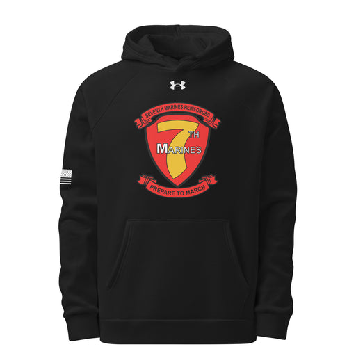 7th Marine Regiment Under Armour® Hoodie Tactically Acquired Black S 