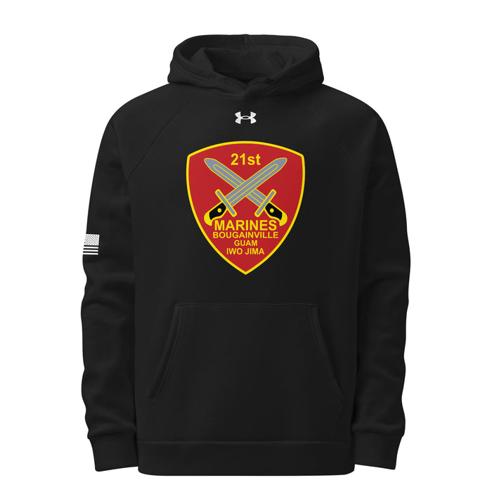 21st Marine Regiment Under Armour® Hoodie Tactically Acquired Black S 