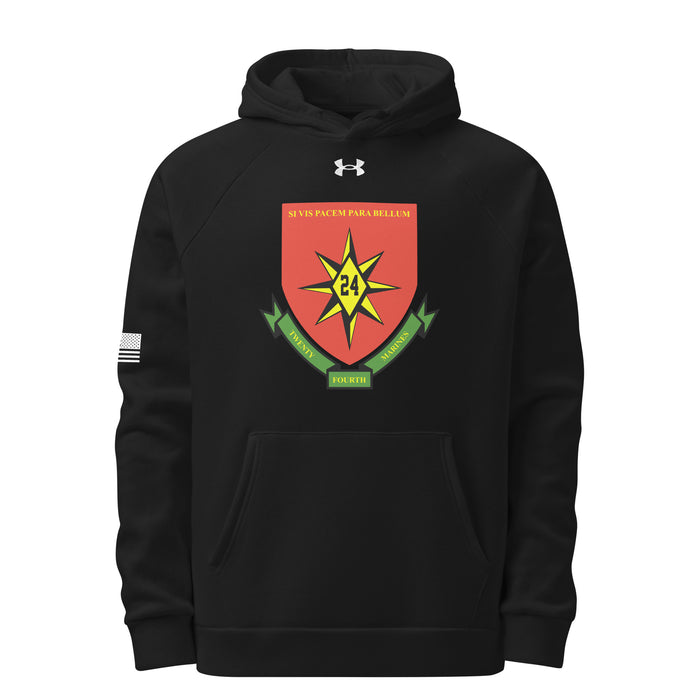 24th Marine Regiment Under Armour® Hoodie Tactically Acquired Black S 