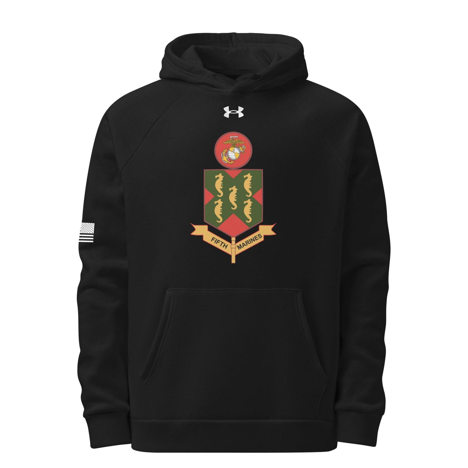 5th Marine Regiment Under Armour® Hoodie Tactically Acquired Black S 