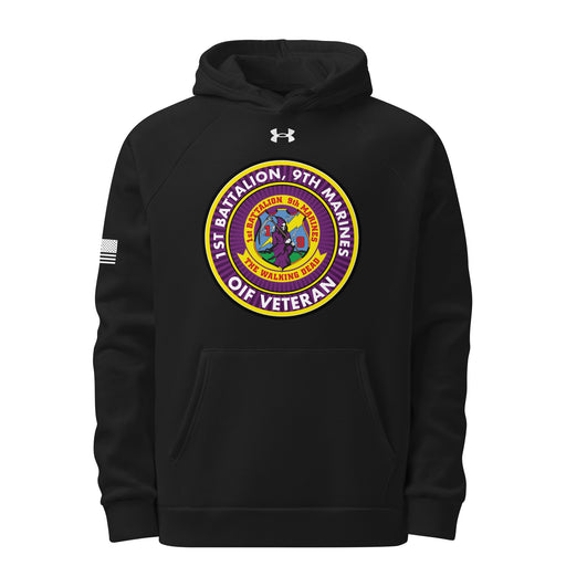 1/9 Marines OIF Veteran Under Armour® Hoodie Tactically Acquired Black S 