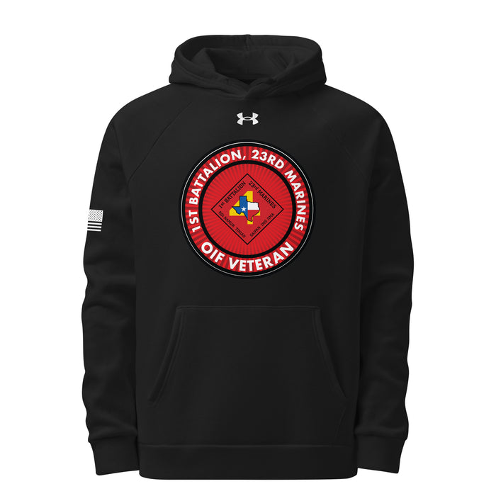 1/23 Marines OIF Veteran Under Armour® Hoodie Tactically Acquired Black S 