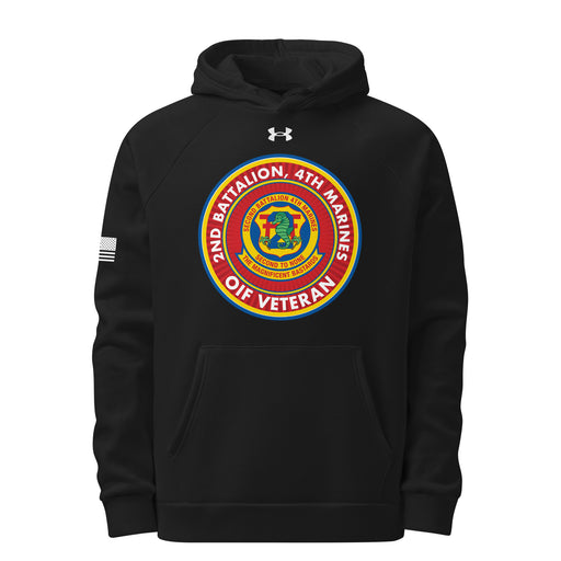 2/4 Marines OIF Veteran Under Armour® Hoodie Tactically Acquired Black S 