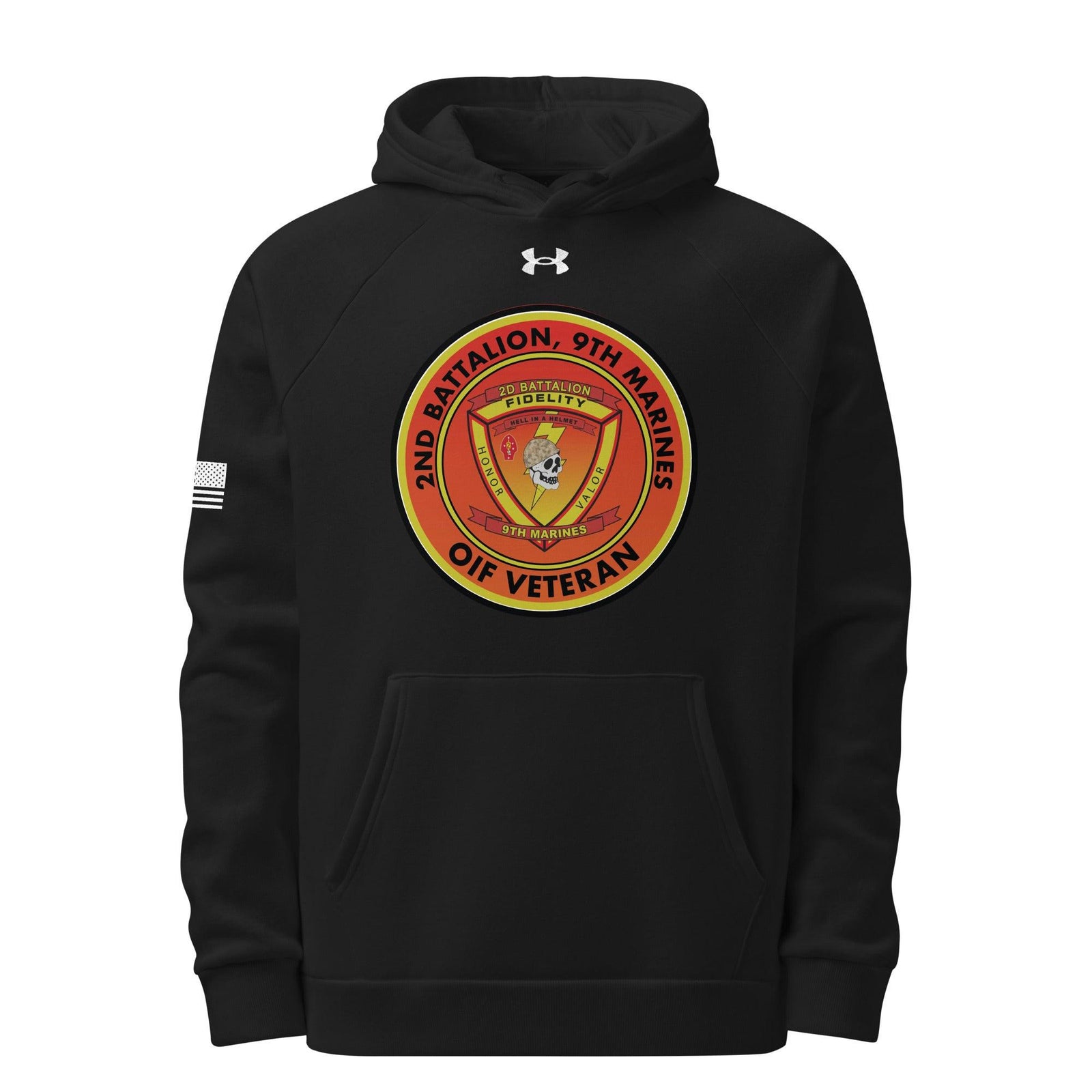 2/9 Marines OIF Veteran Under Armour® Hoodie Tactically Acquired Black S 