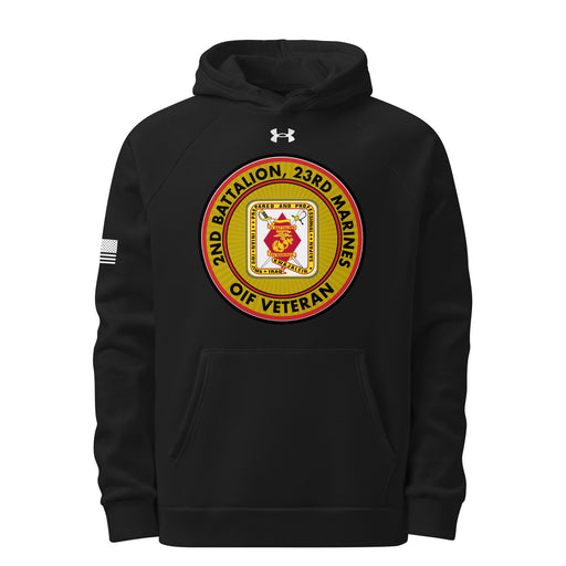 2/23 Marines OIF Veteran Under Armour® Hoodie Tactically Acquired Black S 