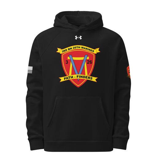 3/26 Marines Under Armour® Hoodie Tactically Acquired Black S 