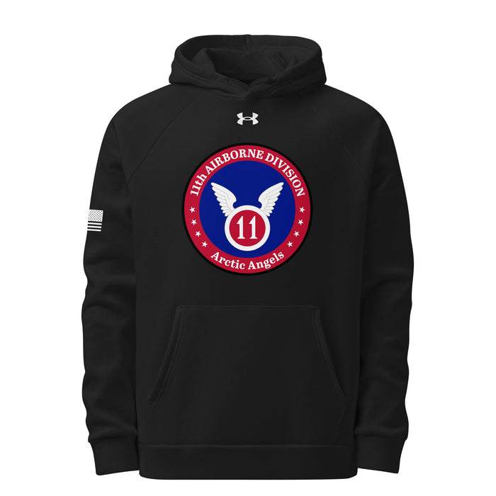 11th Airborne Division "Arctic Angels" Unisex Under Armour® Hoodie Tactically Acquired Black S