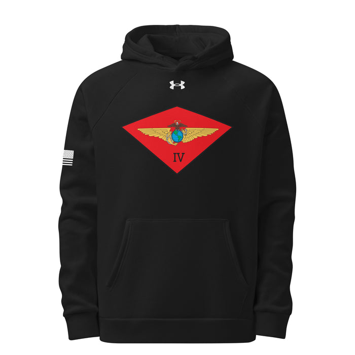 4th Marine Aircraft Wing (4th MAW) Under Armour® Hoodie Tactically Acquired Black S