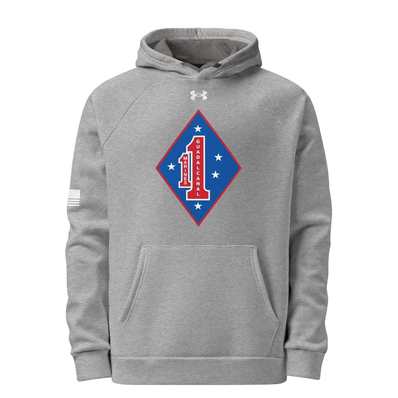 1st Marine Regiment Under Armour® Hoodie Tactically Acquired Grey S 
