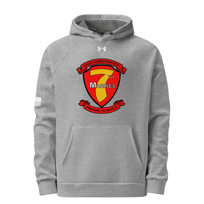 7th Marine Regiment Under Armour® Hoodie Tactically Acquired Grey S 