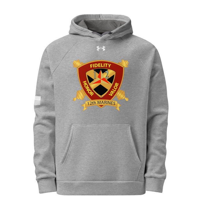 12th Marine Regiment Under Armour® Hoodie Tactically Acquired Grey S 