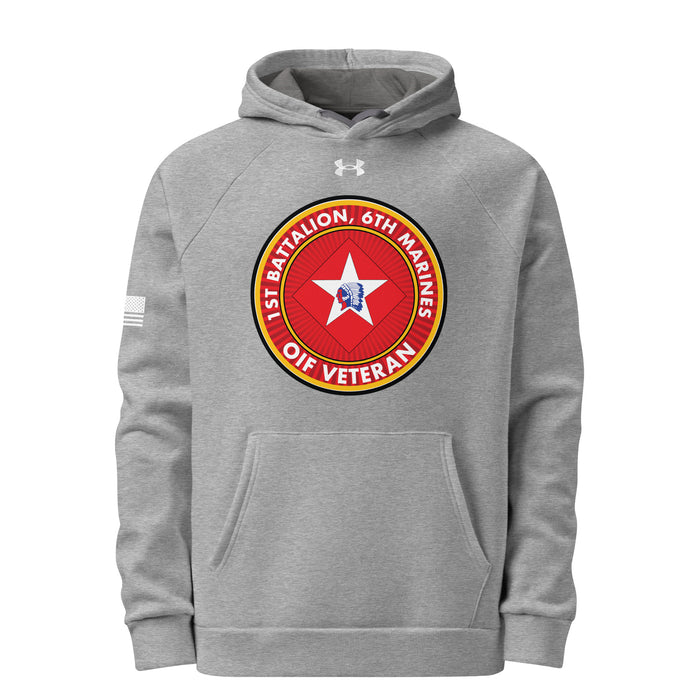 1/6 Marines OIF Veteran Under Armour® Hoodie Tactically Acquired Grey S 