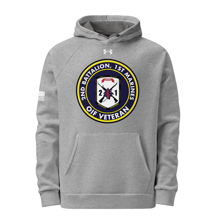 2/1 Marines OIF Veteran Under Armour® Hoodie Tactically Acquired Grey S 