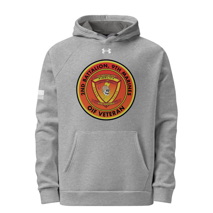 2/9 Marines OIF Veteran Under Armour® Hoodie Tactically Acquired Grey S 