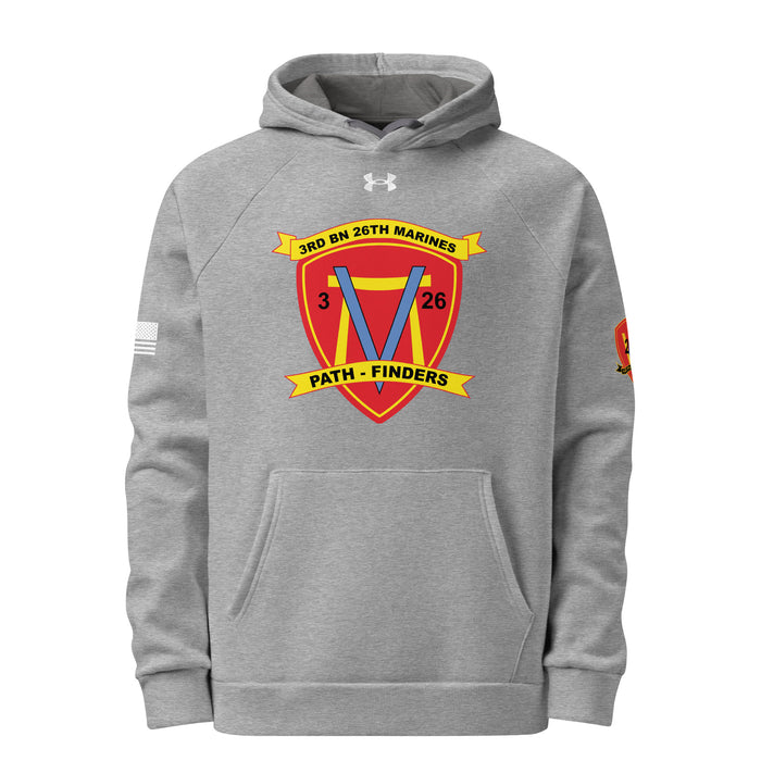 3/26 Marines Under Armour® Hoodie Tactically Acquired Grey S 