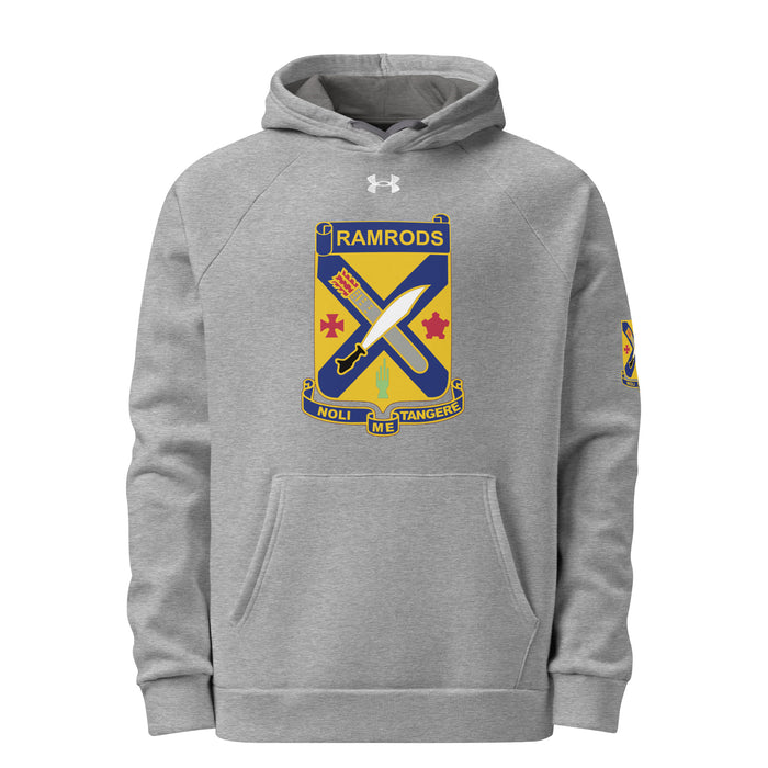 2-2 Infantry "Ramrods" Unisex Under Armour® Hoodie Tactically Acquired Grey S