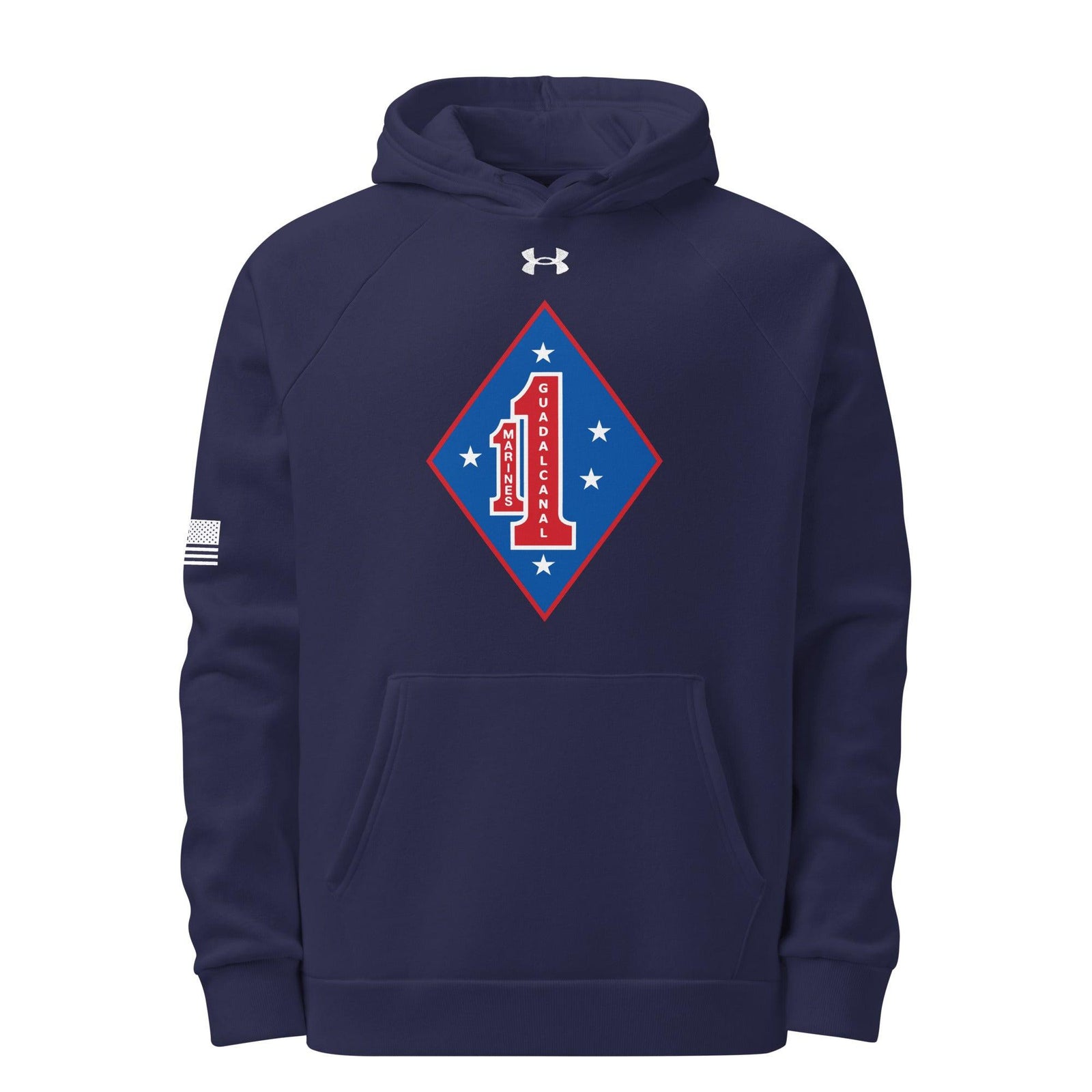 1st Marine Regiment Under Armour® Hoodie Tactically Acquired Navy S 