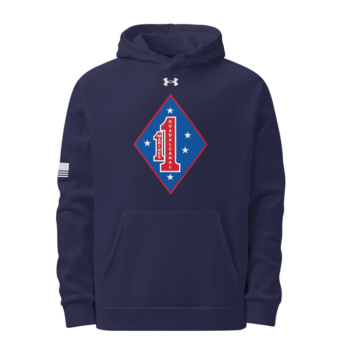 1st Marine Regiment Under Armour® Hoodie Tactically Acquired Navy S 