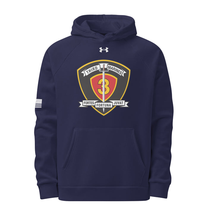 3rd Marine Regiment Under Armour® Hoodie Tactically Acquired Navy S 