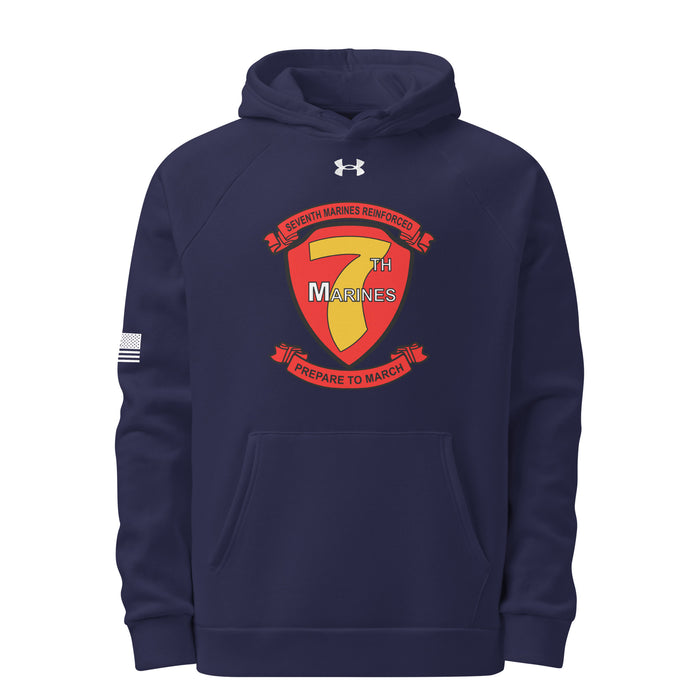 7th Marine Regiment Under Armour® Hoodie Tactically Acquired Navy S 