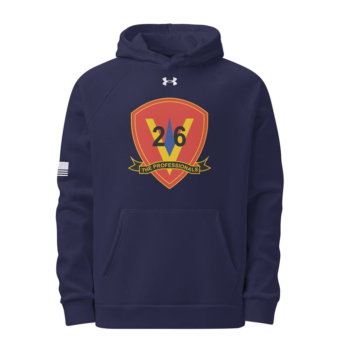 26th Marine Regiment Under Armour® Hoodie Tactically Acquired Navy S 