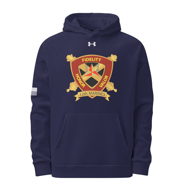 12th Marine Regiment Under Armour® Hoodie Tactically Acquired Navy S 