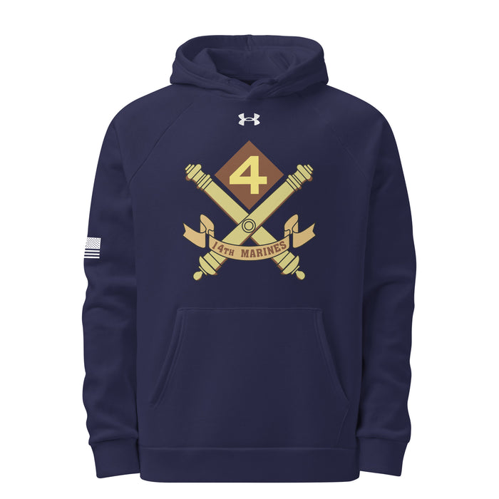 14th Marine Regiment Under Armour® Hoodie Tactically Acquired Navy S 