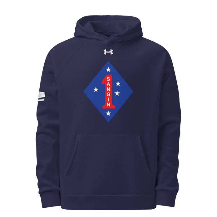 1st Marine Division Battle of Sangin Under Armour® Hoodie Tactically Acquired Navy S 