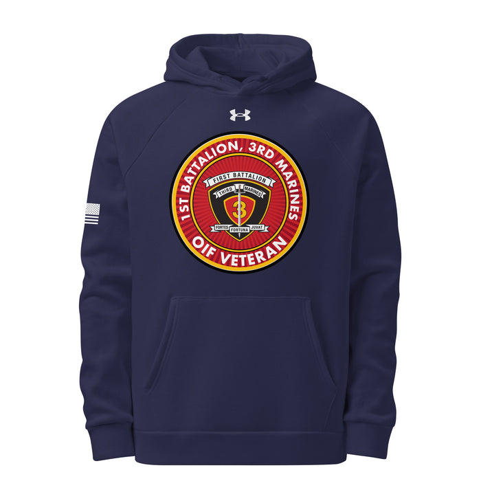 1/3 Marines OIF Veteran Under Armour® Hoodie Tactically Acquired Navy S 