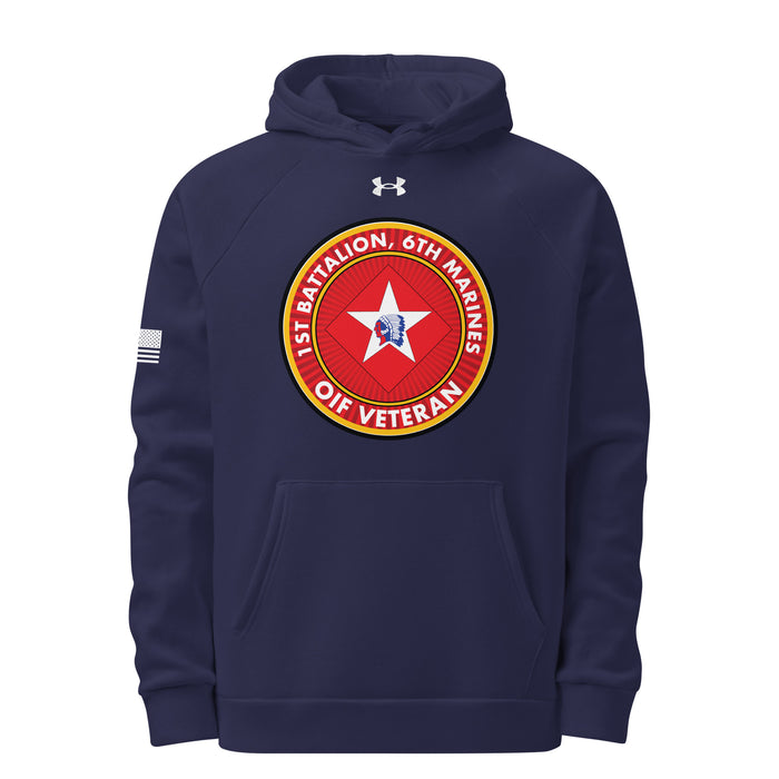 1/6 Marines OIF Veteran Under Armour® Hoodie Tactically Acquired Navy S 