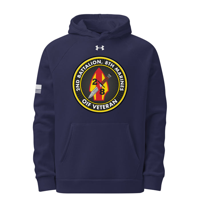 2/8 Marines OIF Veteran Under Armour® Hoodie Tactically Acquired Navy S 