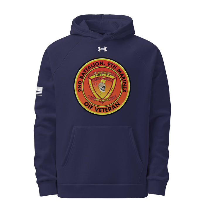 2/9 Marines OIF Veteran Under Armour® Hoodie Tactically Acquired Navy S 