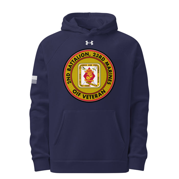 2/23 Marines OIF Veteran Under Armour® Hoodie Tactically Acquired Navy S 