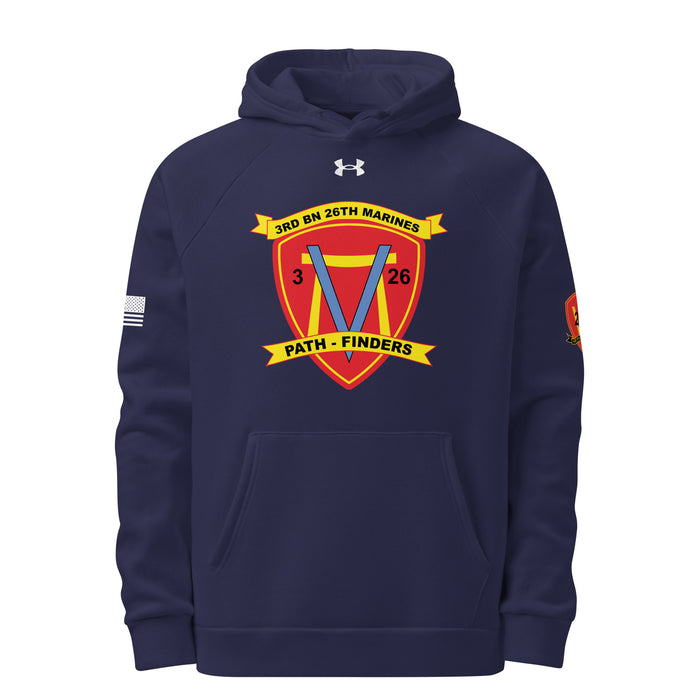 3/26 Marines Under Armour® Hoodie Tactically Acquired Navy S 