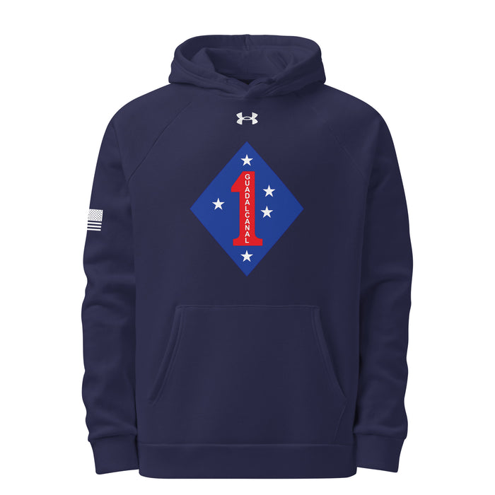 1st Marine Division Unisex Under Armour® Hoodie Tactically Acquired Navy S