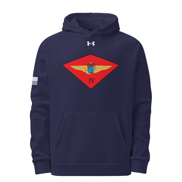 4th Marine Aircraft Wing (4th MAW) Under Armour® Hoodie Tactically Acquired Navy S