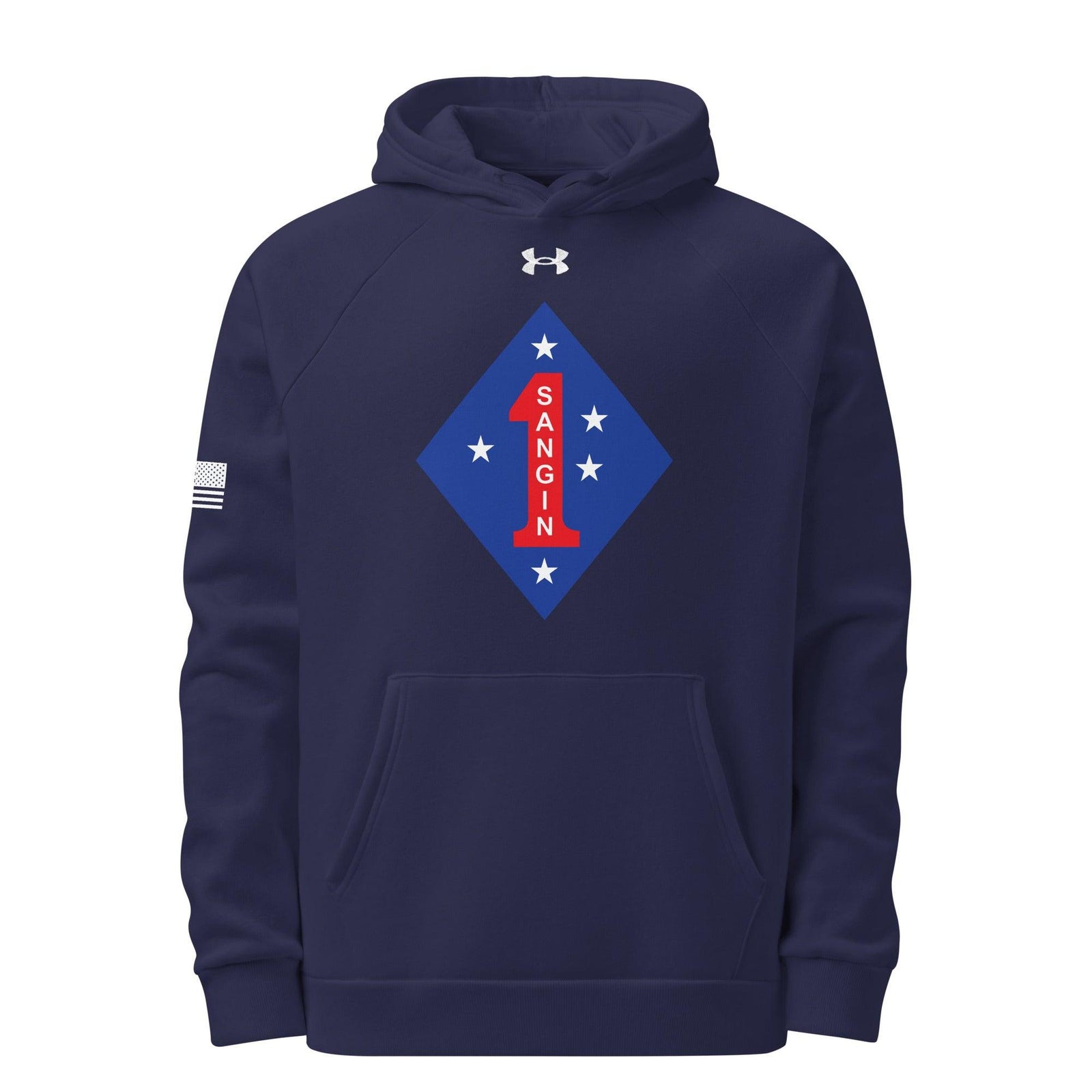 1st Marine Division Battle of Sangin Under Armour® Hoodie Tactically Acquired Navy S