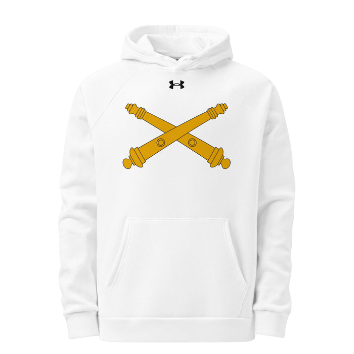 U.S. Army Field Artillery Under Armour® Unisex Hoodie Tactically Acquired White S