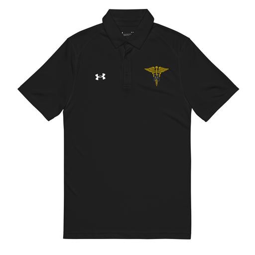 U.S. Army Nurse Corps Branch Emblem Under Armour® Men's Polo Tactically Acquired Black S 