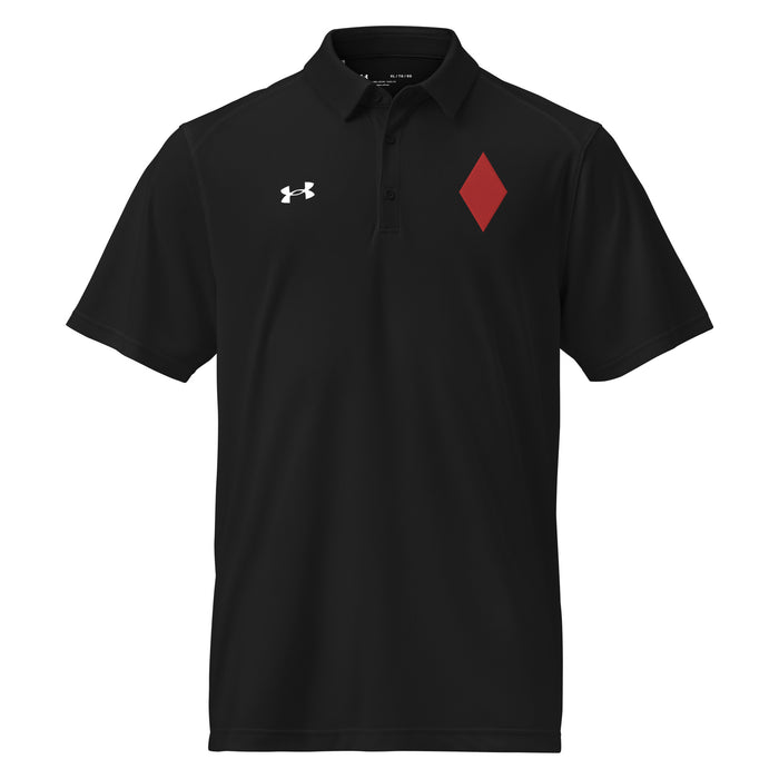 U.S. Army 5th Infantry Division Embroidered Under Armour® Men's Polo Tactically Acquired Black S 