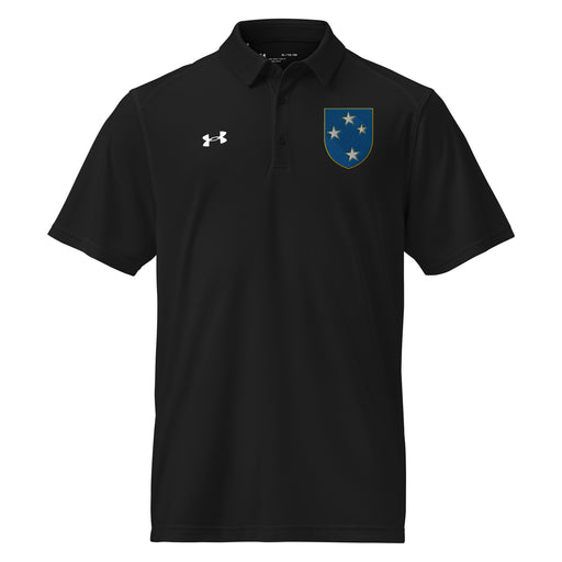 U.S. Army 23rd Infantry Division Embroidered Under Armour® Men's Polo Tactically Acquired Black S 