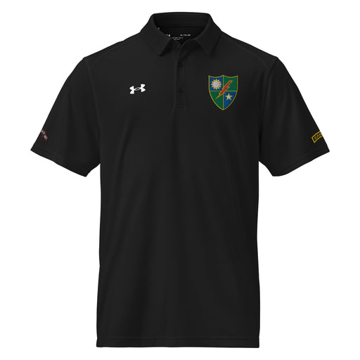 U.S. Army 75th Ranger Regiment Embroidered Under Armour® Men's Polo Tactically Acquired Black S 