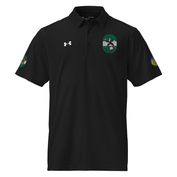 491st BG - 854th Bomb Squadron Embroidered Under Armour® Men's Polo Tactically Acquired Black S 