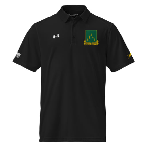 70th Armor Regiment Embroidered Under Armour® Men's Polo Tactically Acquired Black S 